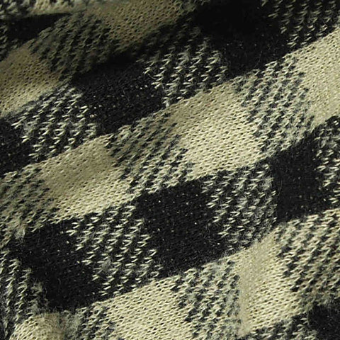 Black Plaid Jacquard, Cotton-Tencel Lyocell