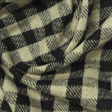 Black Plaid Jacquard, Cotton-Tencel Lyocell