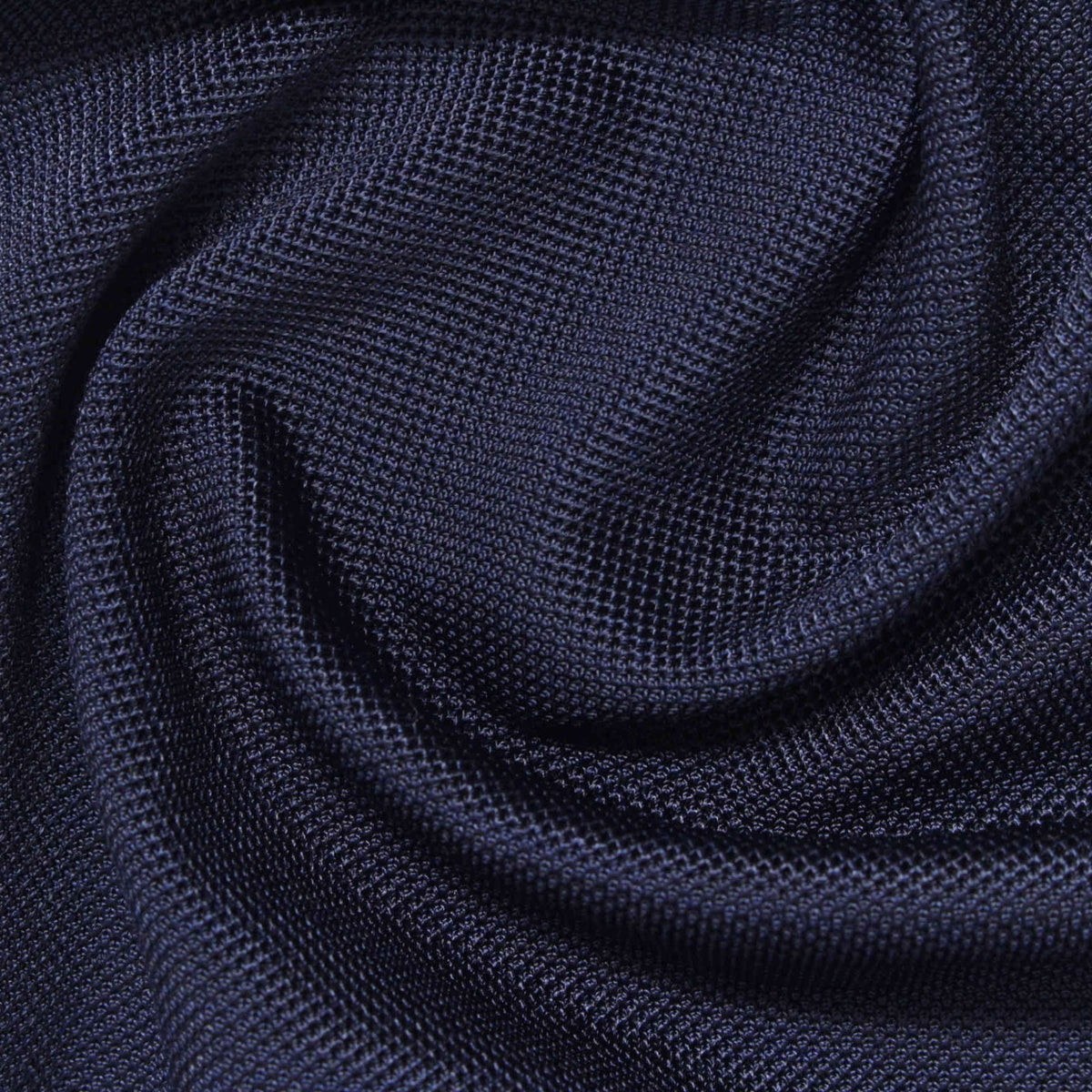 Viscose Stretch Piqué Knit Fabric, 250 gsm, 150 cm — Navy