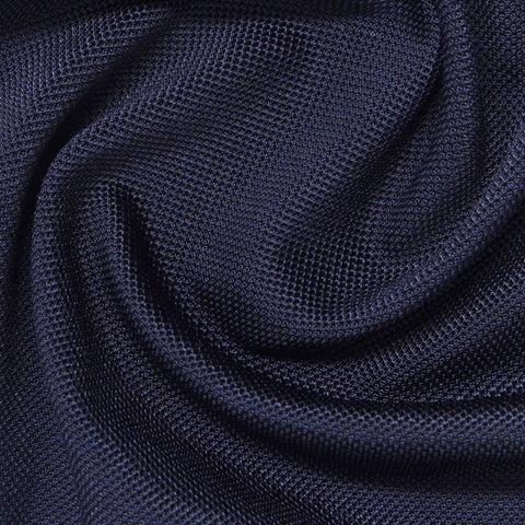 Viscose Stretch Piqué Knit Fabric, 250 gsm, 150 cm — Navy