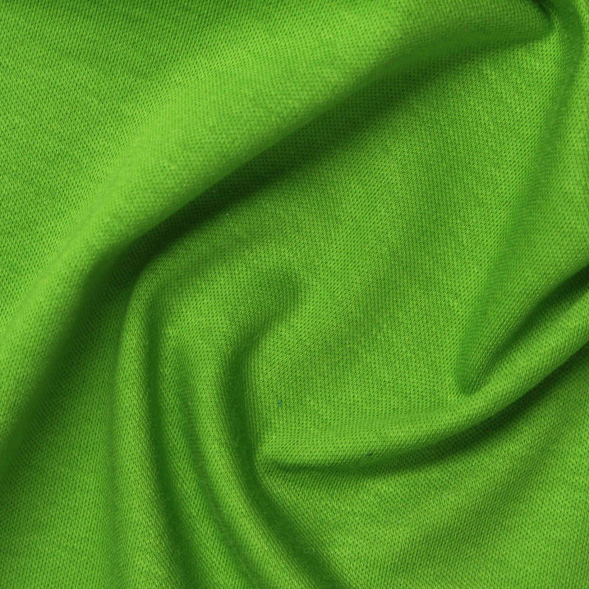 100% Cotton Interlock Knit Fabric, 200 gsm, 155 cm — Green