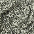 Black Zebra Jersey Knit, Viscose, 210 gsm