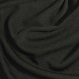 Acetate Polyester Interlock Knit Fabric, 180 gsm, 155 cm — Black
