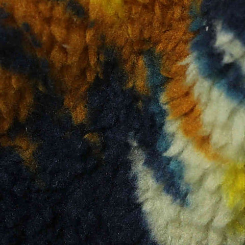 Blue Abstract Minky, Polyester