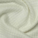Jacquard Viscose Polyester Blend Knit Fabric, 348 gsm, 150 cm — White