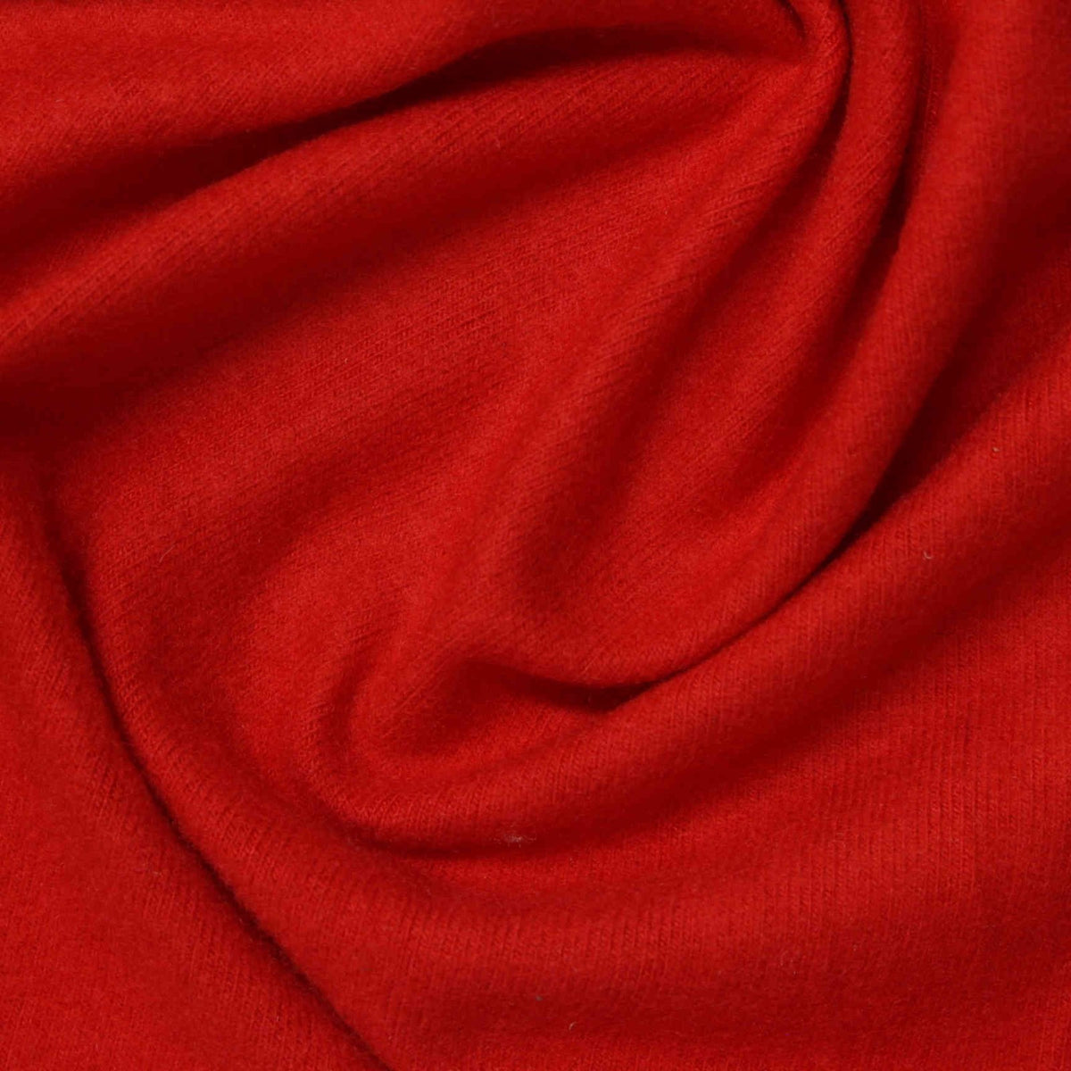 Acrylic Viscose Stretch Jersey Knit Fabric, 260 gsm, 160 cm — Red