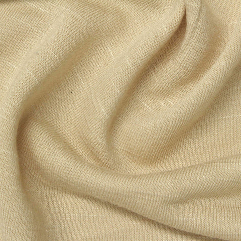 Slub 100% Viscose Jersey Knit Fabric, 190 gsm, 165 cm — Beige