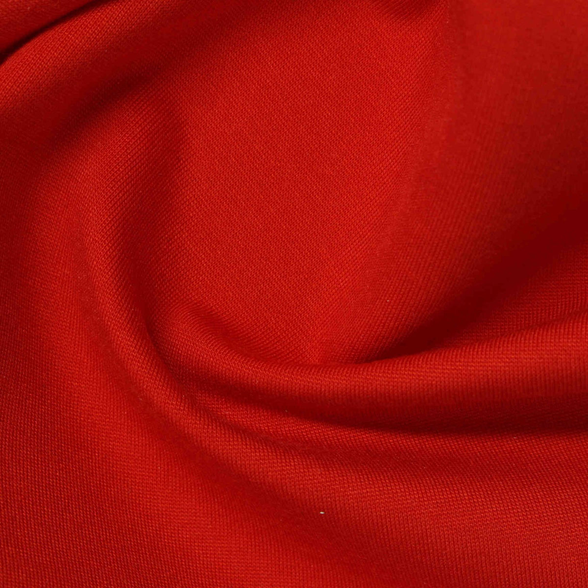 Viscose Nylon Stretch Ponte Knit Fabric, 350 gsm, 169 cm — Red