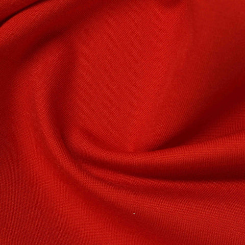 Viscose Nylon Stretch Ponte Knit Fabric, 350 gsm, 169 cm — Red