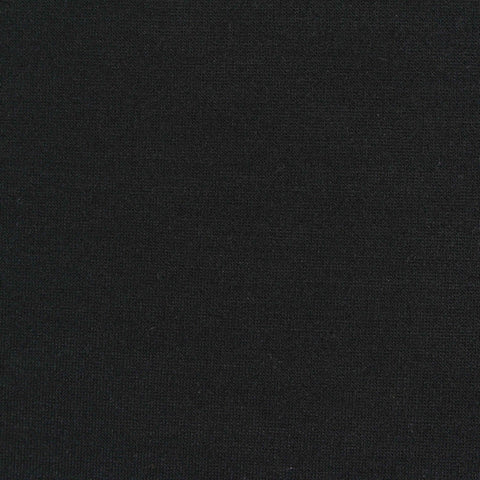 Viscose Nylon Stretch Ponte Knit Fabric, 300 gsm, 160 cm — Black