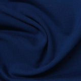 Viscose Nylon Stretch Ponte Knit Fabric, 300 gsm, 160 cm — Navy
