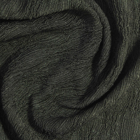 Polyester Stretch Crepe Fabric, 150 gsm, 160 cm — Green