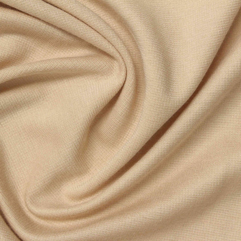 Viscose Nylon Ponte Knit Fabric, 150 gsm, 160 cm — Beige