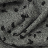 Grey Irregular-Animal Print Jacquard, Poly-Viscose