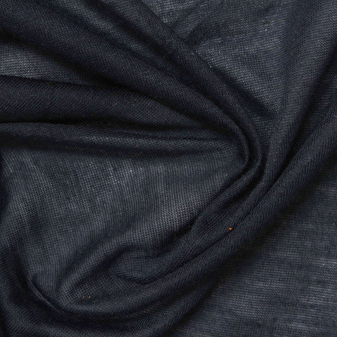 100% Polyester Jersey Knit Fabric, 110 gsm, 150 cm — Navy