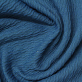 Polyester Stretch Knit Fabric, 180 gsm, 155 cm — Blue