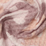 Pink Abstract Waffle Knit, Poly-Viscose