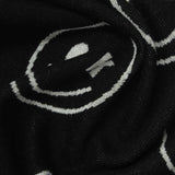 Jacquard Polyester Stretch Knit Fabric, 260 gsm, 165 cm — Black