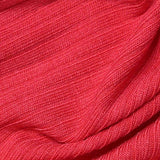 Polyester Viscose Stretch Rib Knit Fabric, 260 gsm, 135 cm — Red — texture