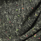 Dark Grey Marl Jersey Knit, Poly-Cotton — texture
