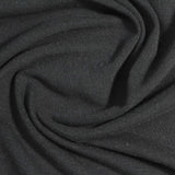 Polyester Acrylic Stretch Jersey Knit Fabric, 190 gsm, 153 cm — Black
