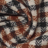 Cream Chevron Jacquard, Poly-Viscose