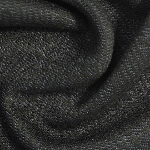 Dark Grey Geometric Jacquard, Poly-Cotton