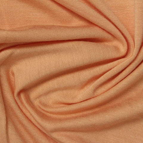 Peach Marl Jersey Knit, Viscose