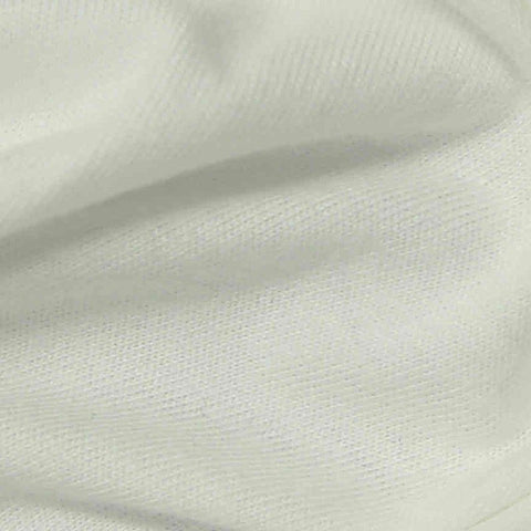 100% Cotton Jersey Knit Fabric, 170 gsm, 170 cm — White