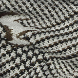 Brown Houndstooth Jacquard, Polyester — texture