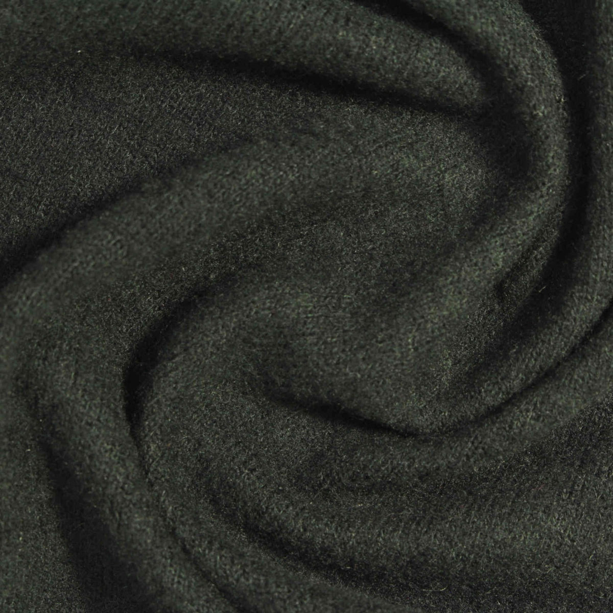 Dark Green Marl Chunky Knit, Viscose-Poly, 230 gsm