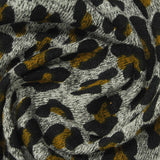 Black Leopard Chunky Knit, Viscose-Poly
