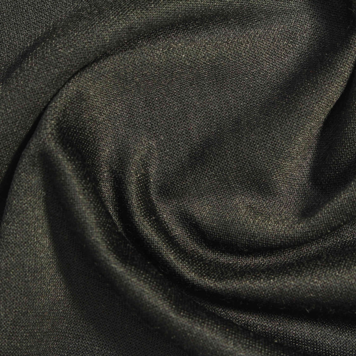 Black Textured Scuba Knit, Cotton-Poly