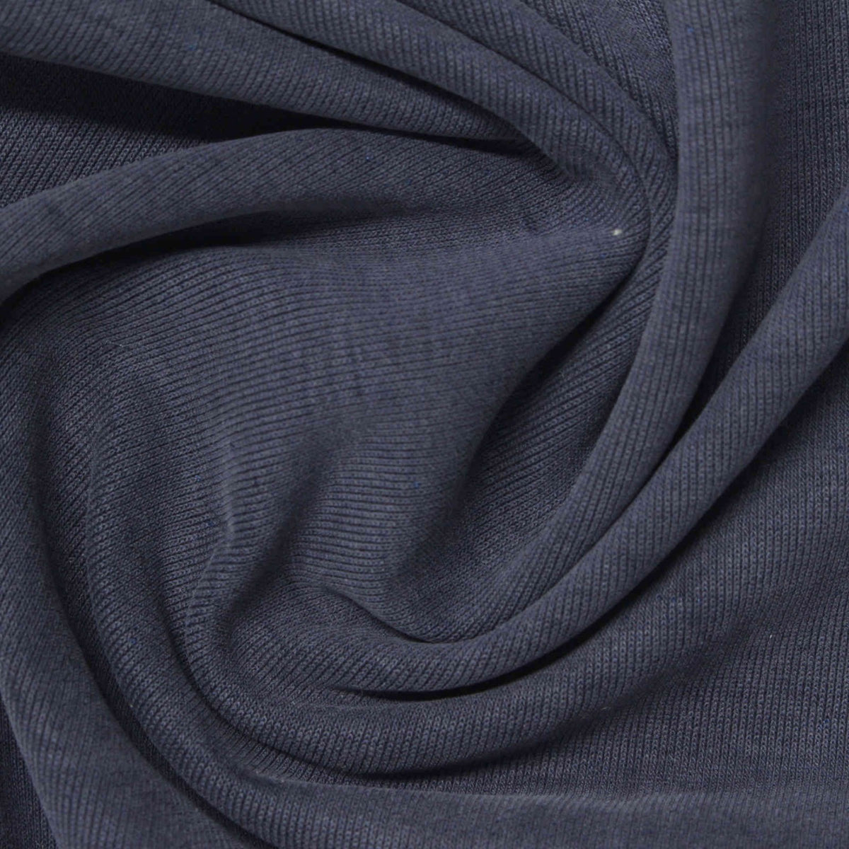 Tencel Lyocell Polyester French Terry Fabric, 300 gsm, 145 cm — Navy