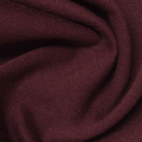 Brushed Cotton Polyester French Terry Fabric, 240 gsm, 236 cm — Red