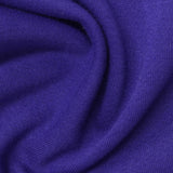 Brushed Polyester Cotton French Terry Fabric, 228 gsm, 182 cm — Purple