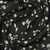Off-White Floral Jersey Knit, Poly-Viscose