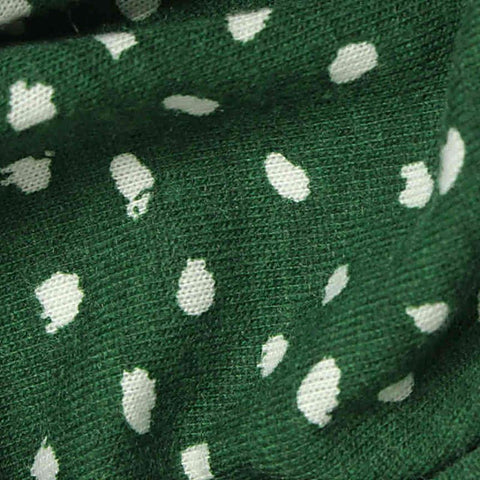 White Dots Jersey Knit, Poly-Viscose, 170 gsm, 180 cm