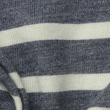 Blue Horizontal-Stripe Jersey Knit, Poly-Viscose — texture