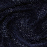 Navy Marl Chenille, Polyester
