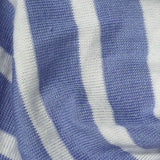 Blue Horizontal-Stripe Jersey Knit, Cotton — texture