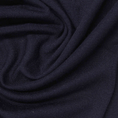 Viscose Stretch Jersey Knit Fabric, 190 gsm, 166 cm — Navy