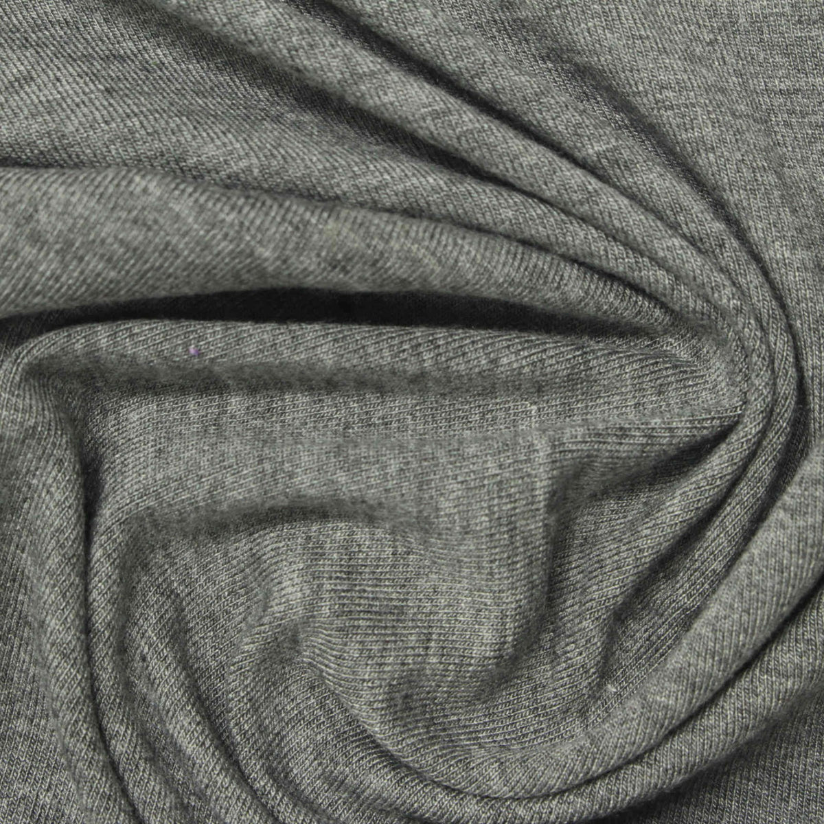 Heather Grey Marl Jersey Knit, Viscose, 214 gsm