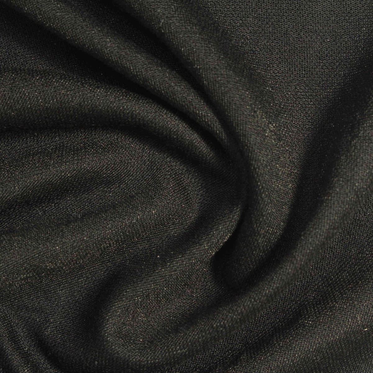 Black Marl Interlock Knit, Viscose-Nylon