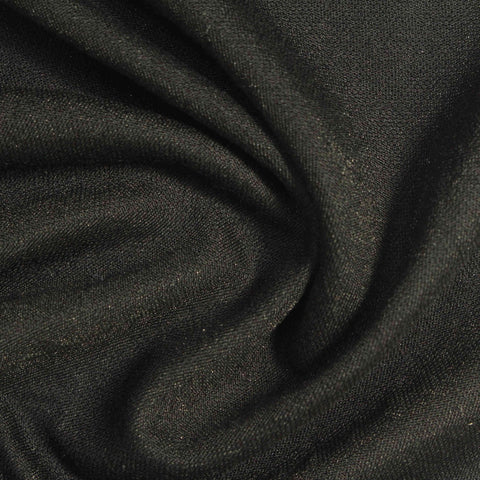 Black Marl Interlock Knit, Viscose-Nylon