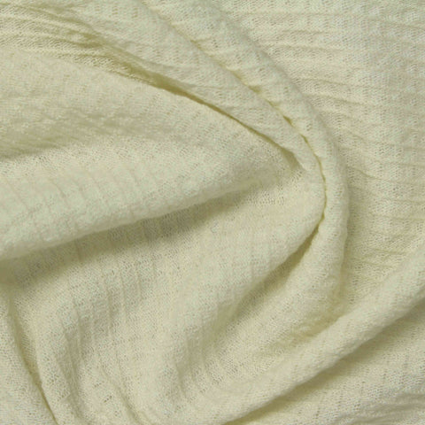 Jacquard Polyester Viscose Stretch Knit Fabric, 184 gsm, 159 cm — Beige
