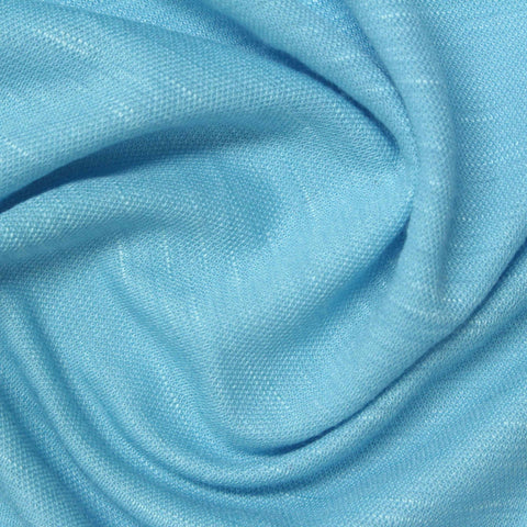 Viscose Nylon Piqué Knit Fabric, 153 gsm, 161 cm — Blue