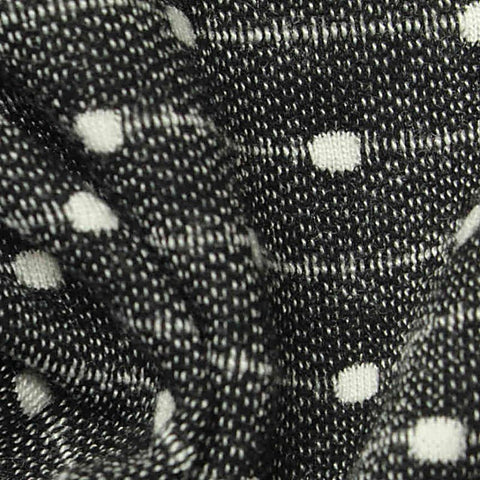 White Dots Jacquard, Poly-Viscose, 207 gsm