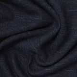 Dark Blue Marl Interlock Knit, Polyester