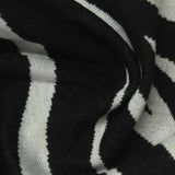 Black Zebra Jacquard, Poly-Viscose